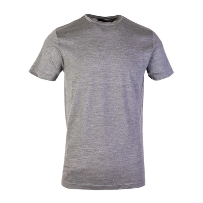 Shop Lardini Blended Wool Men's T-shirt In Grey