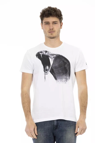 Shop Trussardi Action Cotton Men's T-shirt In White