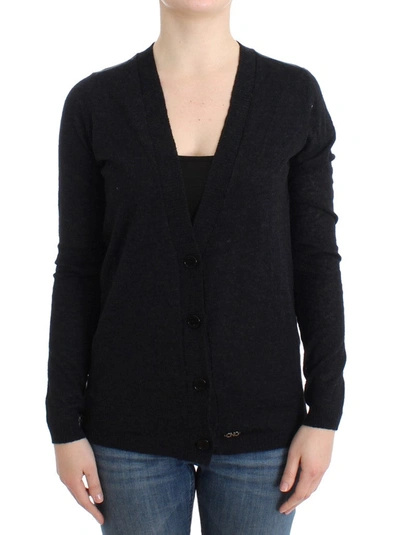 Shop Costume National Wool Alpaca Women's Cardigan In Grey