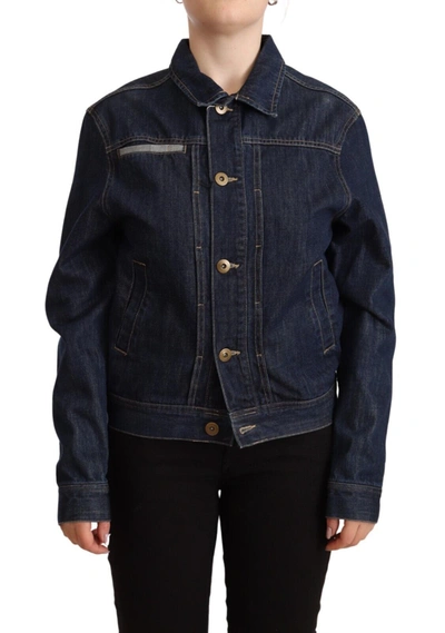 Shop Master Coat Button Down Long Sleeves Women's Jacket In Blue
