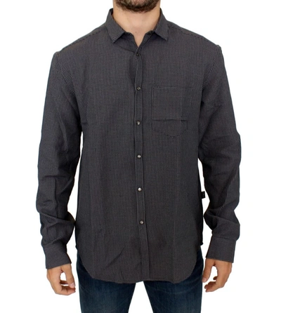 Shop Costume National Linen Casual Men's Shirt In Grey