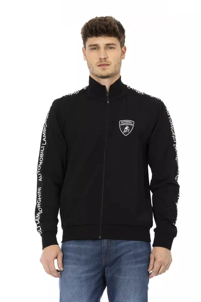 Shop Automobili Lamborghini Polyester Men's Sweater In Black