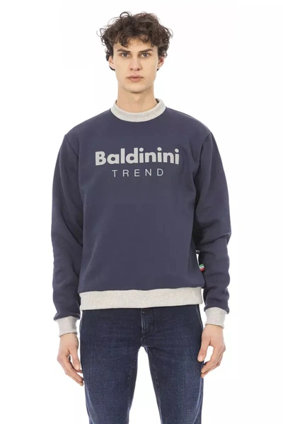 Shop Baldinini Trend Cotton Men's Sweater In Blue