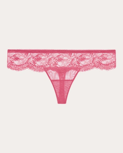 Shop La Perla Women's Lace G String In Pink