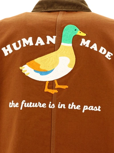 Shop Human Made "duck Coverall" Jacket In Brown
