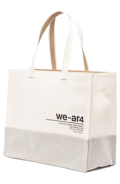 We-ar4 The Surplus Tote Bag In Bi Color