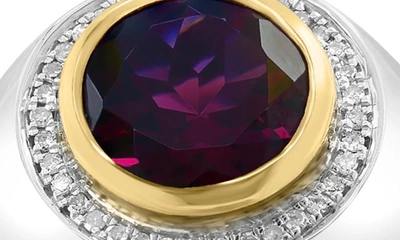 Shop Effy Rhodolite Garnet & Diamond Ring In Red