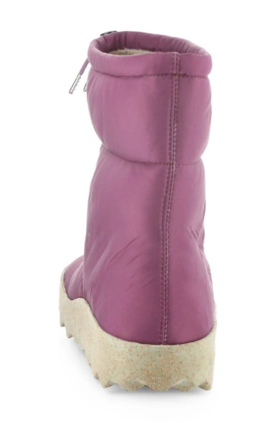 Shop Asportuguesas By Fly London Cale Recycled Polyester Quilted Boot In Purple Recycled Polyester