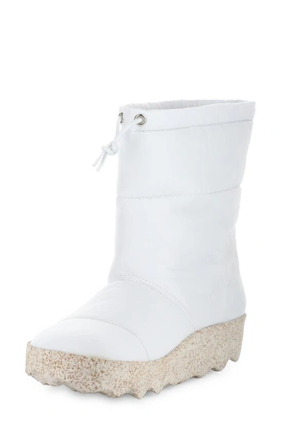 Shop Asportuguesas By Fly London Cale Recycled Polyester Quilted Boot In Blanco Recycled Polyester