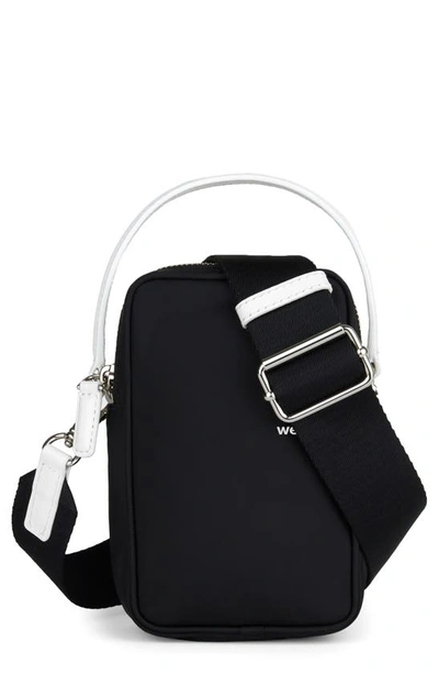 Shop We-ar4 The Souvenir Crossbody Bag In Black Optic White