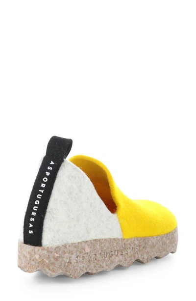 Shop Asportuguesas By Fly London City Slip-on Sneaker In 003 Yellow/ Off White/ Black