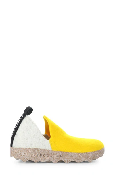 Shop Asportuguesas By Fly London City Slip-on Sneaker In 003 Yellow/ Off White/ Black