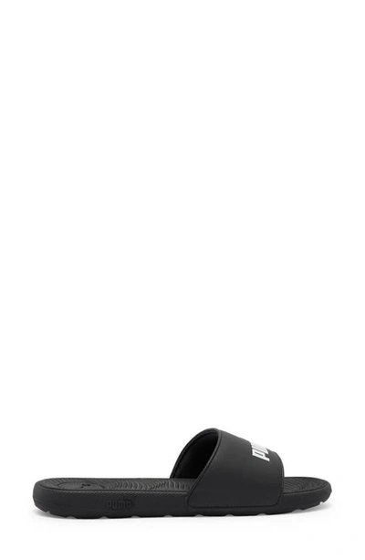 Shop Puma Cool Cat 2.0 Slide Sandal In  Black- White