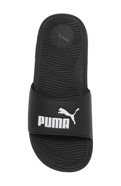 Shop Puma Cool Cat 2.0 Slide Sandal In  Black- White