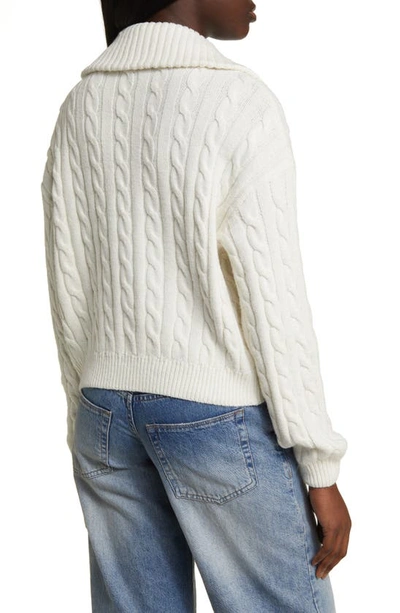 Shop Bp. Quarter Zip Sweater In Ivory
