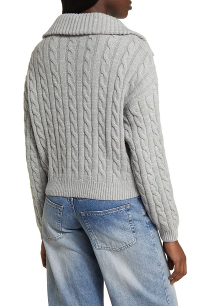 Shop Bp. Quarter Zip Sweater In Grey Heather