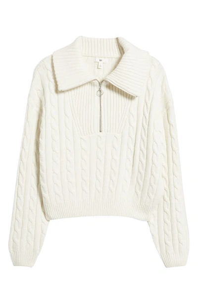 Shop Bp. Quarter Zip Sweater In Ivory