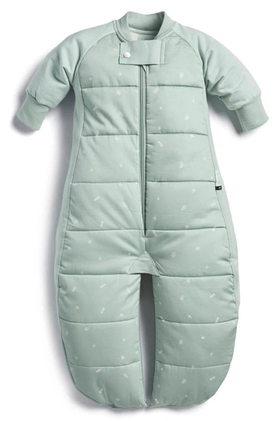 Shop Ergopouch 3.5 Tog Organic Cotton Convertible Sleep Suit Bag In Sage