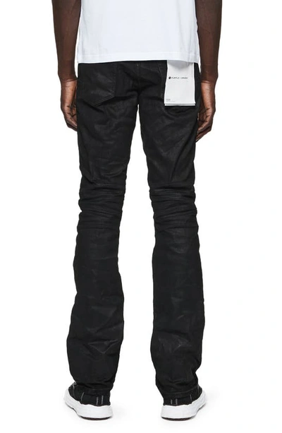 Shop Purple Brand Coated Flare Jeans In Black