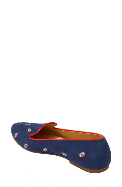 Shop Jack Rogers Football Embroidered Loafer In Midnight