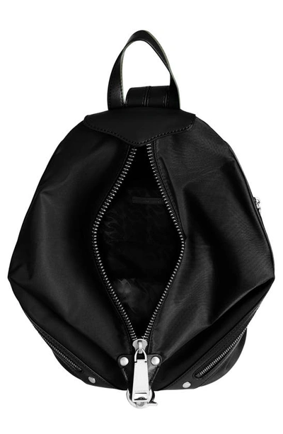 Shop Rebecca Minkoff Medium Julian Zip Nylon Backpack In Black
