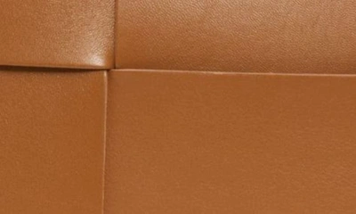 Shop Bottega Veneta Arco Intrecciato Leather Tote In Camel 20-gold