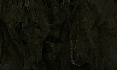 Shop Mac Duggal Ruffle Tulle Midi Dress In Black