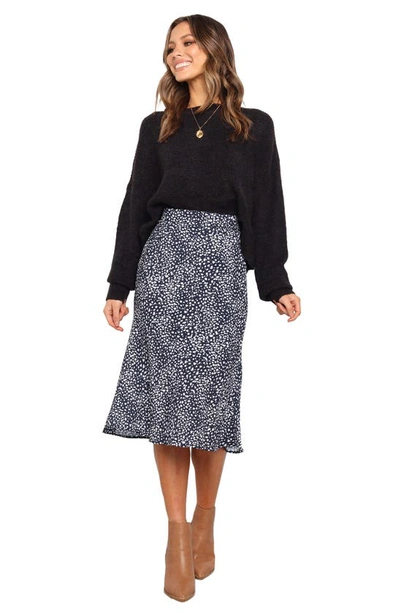 Shop Petal And Pup Falco High Waist Skirt In Navy