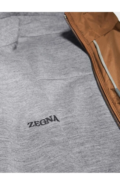 Zegna Zephyr Reversible Vest In Vicuna