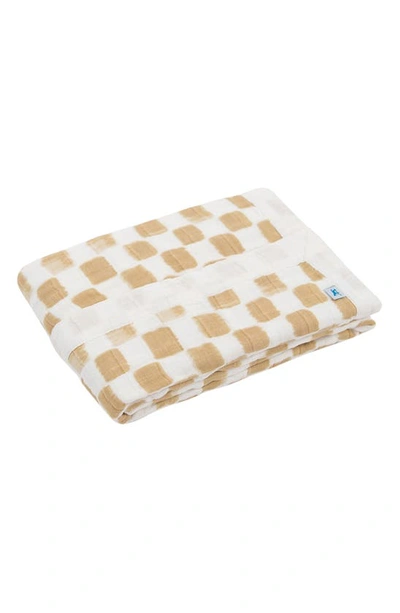 Little Unicorn Cotton Muslin Baby Quilt In Adobe Checker