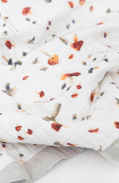 Shop Little Unicorn Cotton Muslin Baby Quilt In Mushrooms