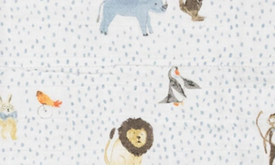 Little Unicorn Cotton Muslin Baby Quilt In Party Animals