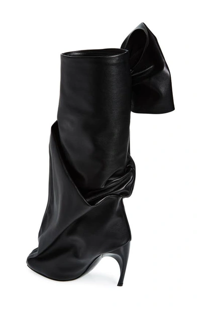 Shop Alexander Mcqueen Armadillo Bow Boot In Black