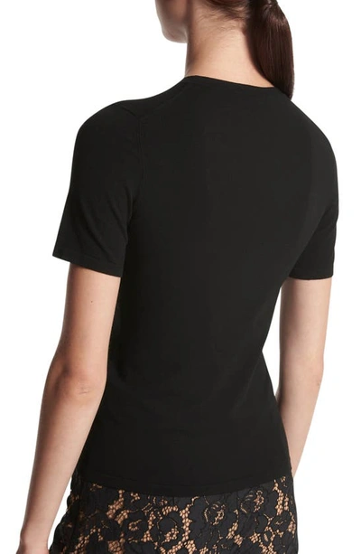 Shop Michael Kors Knit T-shirt In Black