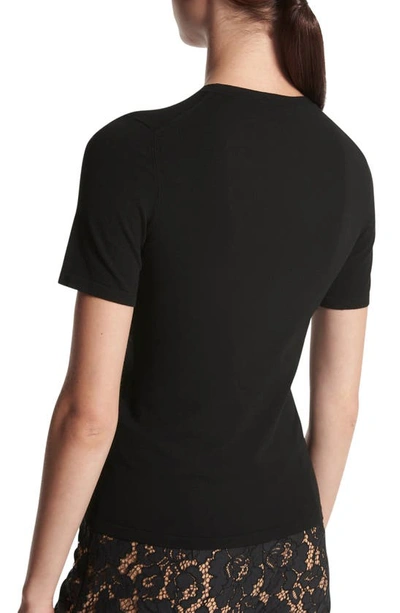 Michael Kors Stretch-viscose T-shirt In Black