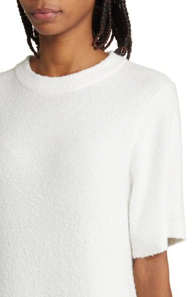 Shop Treasure & Bond Bouclé Midi Sweater Dress In Ivory Cloud