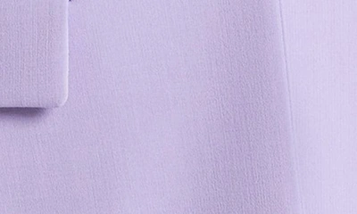 Shop Michael Kors Georgina One-button Virgin Wool Blend Blazer In Freesia