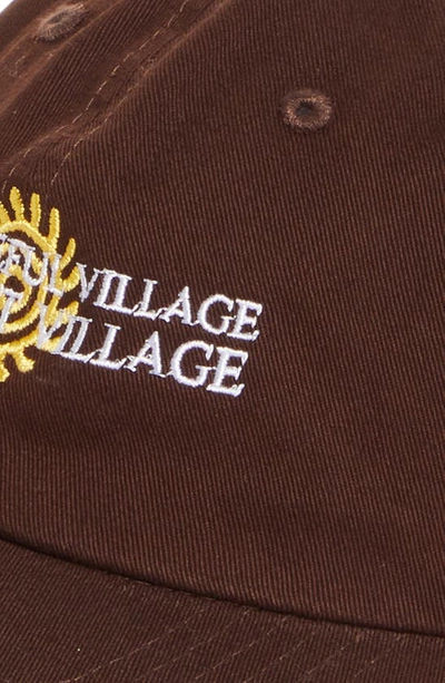 Shop Museum Of Peace And Quiet X Disney 'the Lion King' Peaceful Village Embroidered Baseball Cap In Brown