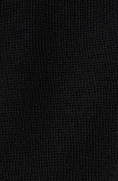 Shop Nordstrom Rib Organic Cotton & Merino Wool Sweater In Black