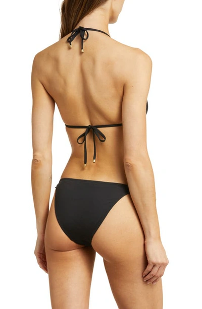 Shop Vitamin A ® Elle Side Tie Bikini Bottoms In Black Eco Lux