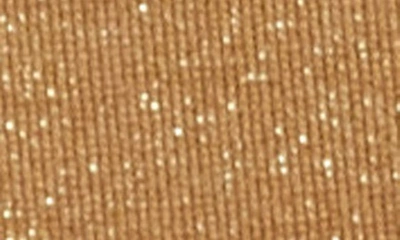 Vitamin A Elle Metallic Side Tie Bikini Bottoms In Golden Glow Metallic