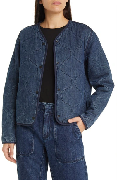 Shop Rag & Bone Remi Quilted Denim Jacket In Ari
