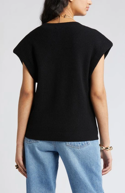 Shop Open Edit Sweater Vest In Black