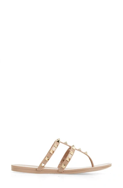 Shop Valentino Rockstud Jelly Sandal In Poudre