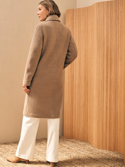 Faherty The Atlantic Knit Coat In Cappuccino