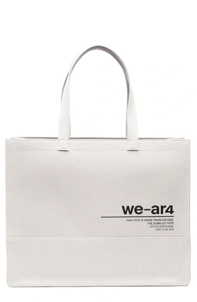 Shop We-ar4 The Surplus Tote Bag In Natural Pearl Grey