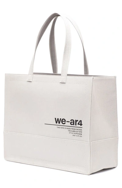 Shop We-ar4 The Surplus Tote Bag In Natural Pearl Grey