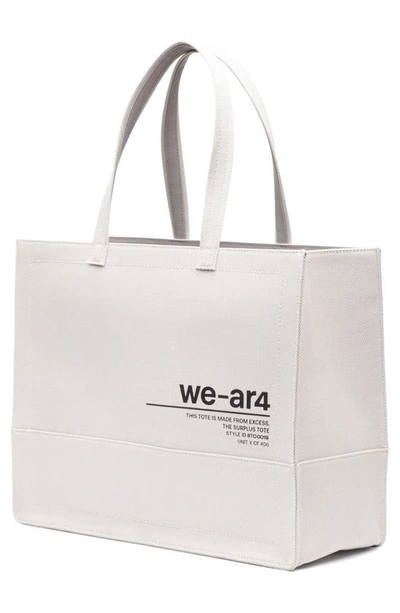We-ar4 The Surplus Tote Bag In Natural Pearl Grey