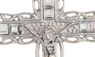 Shop American Exchange Cross Pendant Necklace In Silver