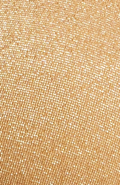 Shop Vitamin A Gia Metallic Triangle Bikini Top In Golden Glow Metallic